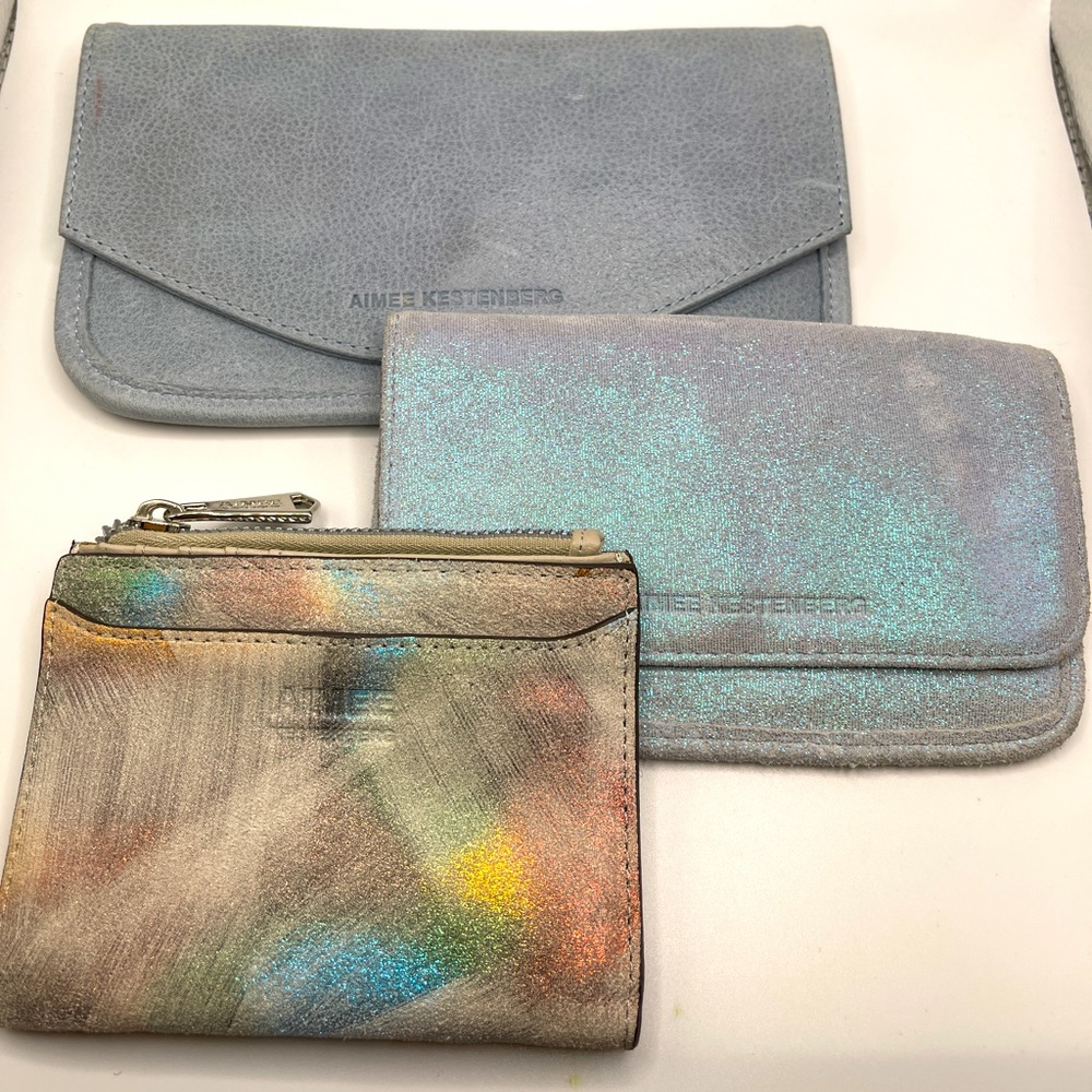 Lot of 3 leather wallets